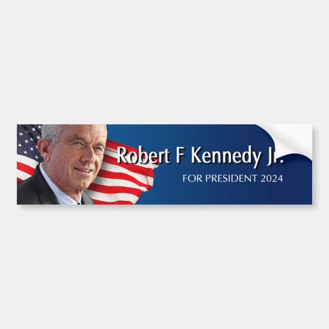 Robert F Kennedy Jr für Präsident 2024 Autoaufkleber (Vorne)