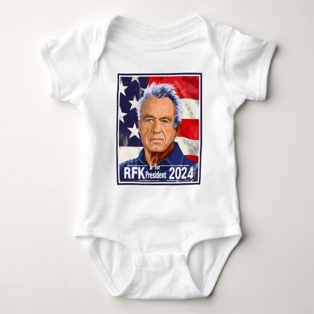 Robert F Kennedy, Jr. für Präsident 2024, RFK Jr. Baby Strampler (Vorderseite)