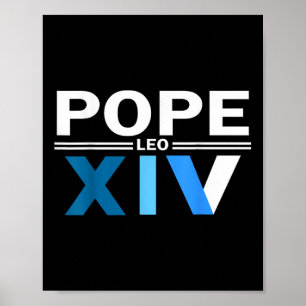 Robert Franz Papst Leo Xiv Vatikan Villanova Poster