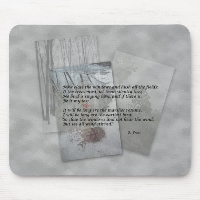 Robert Frost Gedichte Mousepad (Vorne)