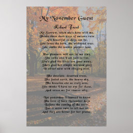 Robert Frost, Meine November-Gast Poster