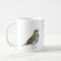 Robert Frost Ovenbird White Coffee Tasse
