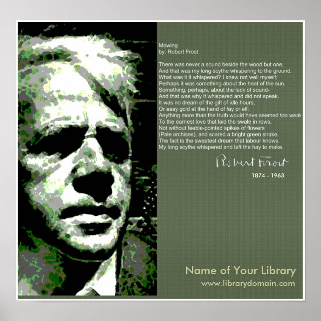 Robert Frost Poster (Vorne)