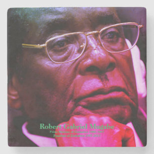 Robert G. Mugabe, Präsident von Simbabwe Steinuntersetzer