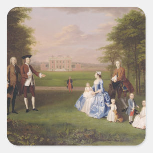 Robert Gwillym von Atherton und von seiner Quadratischer Aufkleber