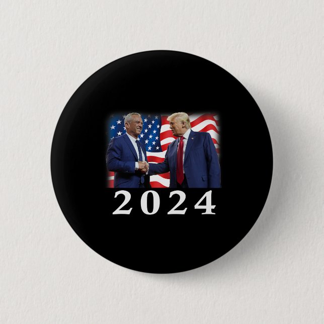 Robert Kennedy Jr. Rfk Jr. für Trump Unity Präside Button (Vorderseite)
