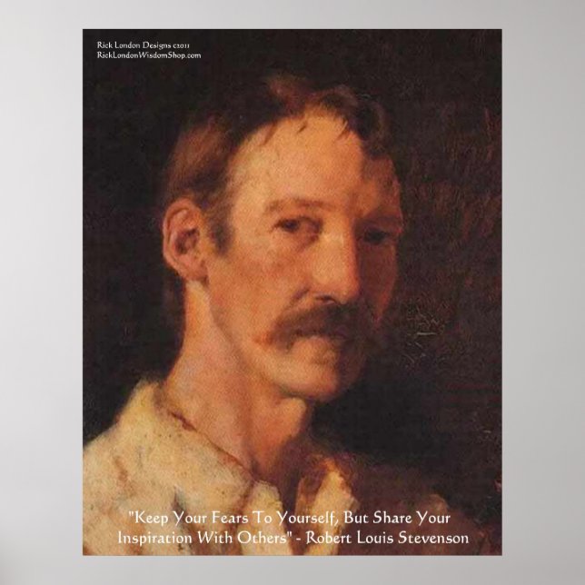 Robert Lewis Stevenson Zitat Poster (Vorne)