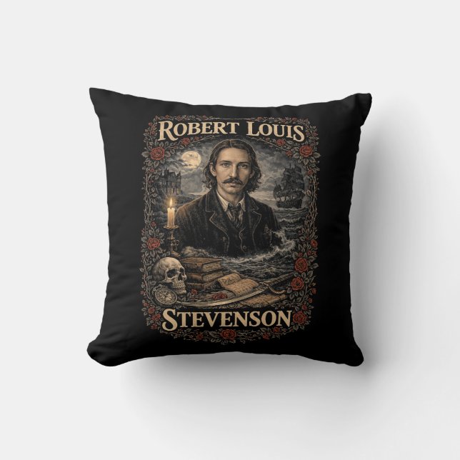 Robert Louis Stevenson Kissen (Vorderseite)