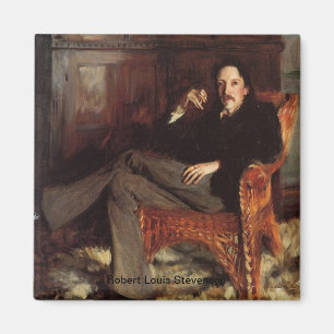 Robert Louis Stevenson Portrait Magnet