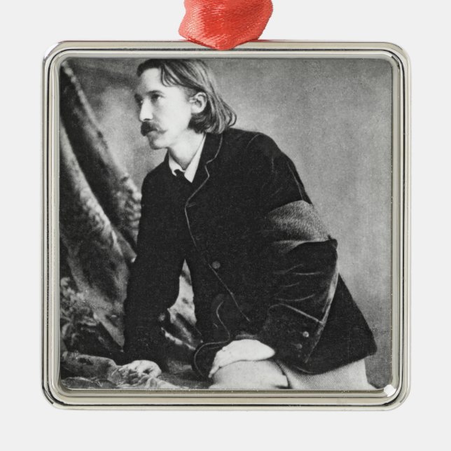 Robert Louis Stevenson Silbernes Ornament (Vorne)