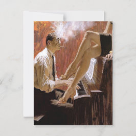 Robert McGinnis Murder Me for Nickels Book Cover Postkarte