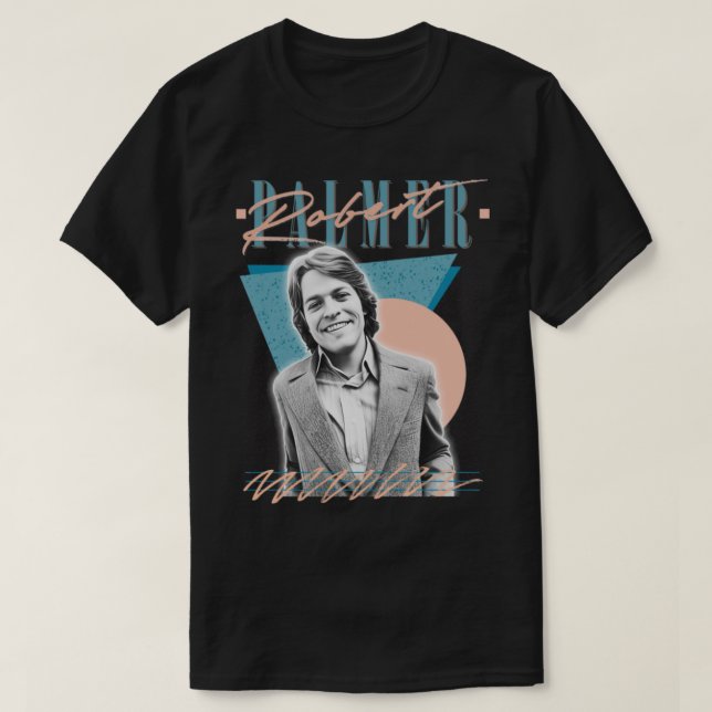 Robert Palmer Retro 80er Aesthetic Fan Design T-Shirt (Design vorne)