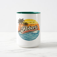 Robert Retro-Sonnenuntergang-Name-Design
