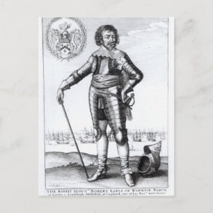 Robert Rich, 2. Earl of Warwick Postkarte