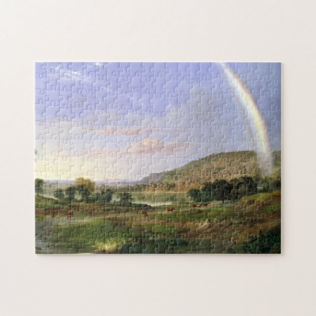 Robert S. Duncanson Landschaft mit Rainbow (Horizontal)