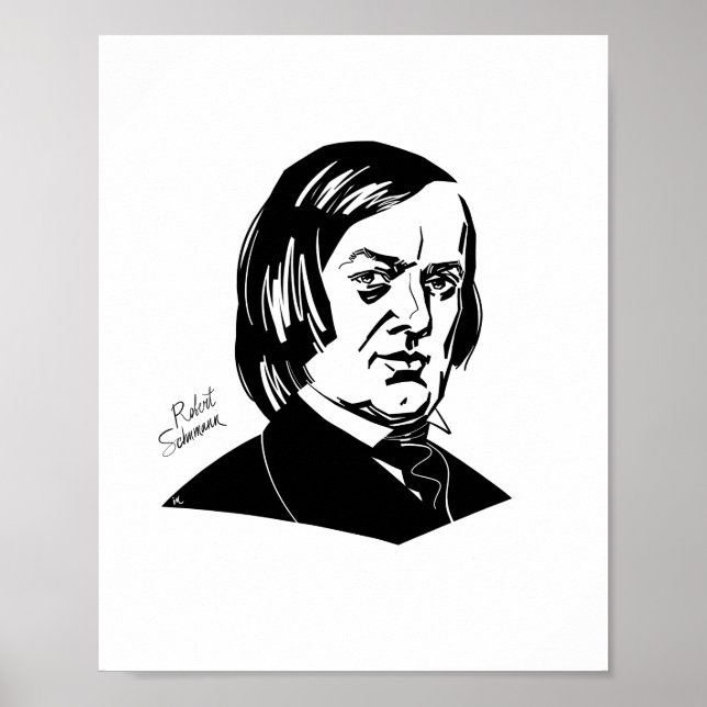 Robert Schumann Poster (Vorne)
