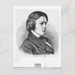 Robert Schumann Postkarte