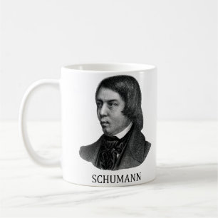 Robert Schumann, schwarz Kaffeetasse