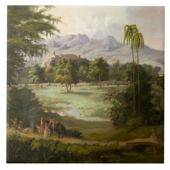 Robert Scott Duncanson - Schloss Chapultpec Fliese (Vorderseite)