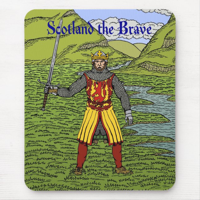 Robert the Bruce Scotland the Brave Mousepad (Vorne)