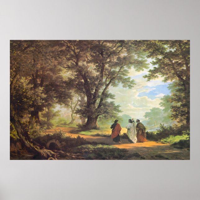 Robert Zund Weg nach Emmaus Poster (Vorne)