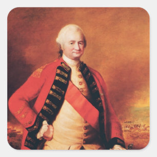 RobertClive 1. Baron Clive, c.1773 Quadratischer Aufkleber