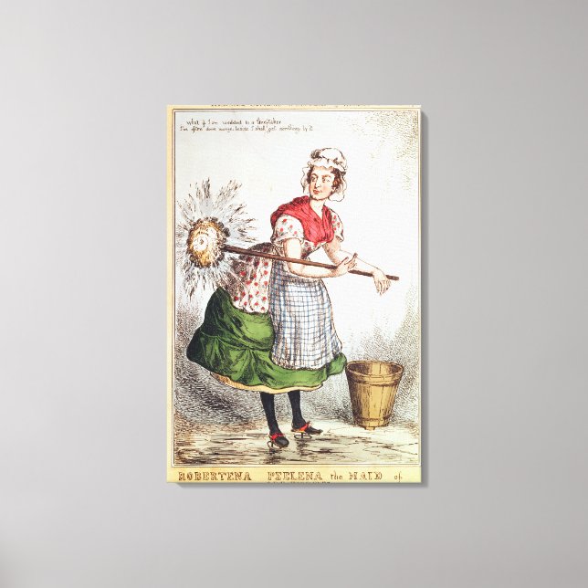 Robertena Peelena, die Heldin aller Arbeit Leinwanddruck (Vorderseite)