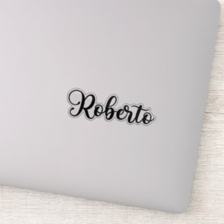 Roberto Name - Handgeschriebene Kalligrafie Aufkleber