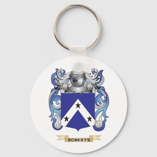 Roberts Coat of Arms (Familienwappen) Schlüsselanhänger (Vorderseite)