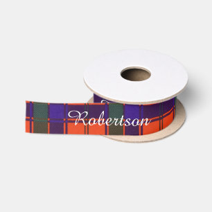 Robertson-Clan karierter schottischer Tartan Satinband