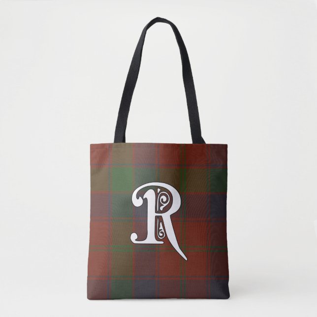 Robertson Clan Tartan Monogram Tasche (Vorderseite)
