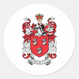 Robertson Familienwappen Runder Aufkleber
