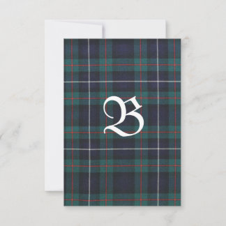 Robertson Modern Junting Tartan Danke Karte