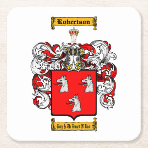 Robertson (schottisch) rechteckiger pappuntersetzer
