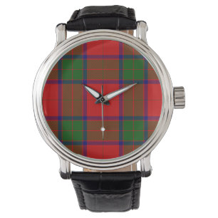 Robertson-Tartan rot grün kariert Armbanduhr