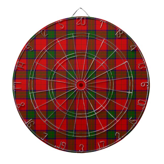 Robertson tartan rot kariert dartscheibe (vorne)