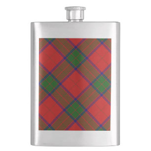 Robertson tartan rot kariert flachmann