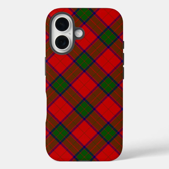 Robertson tartan rot kariert iPhone 16 hülle (Rückseite)