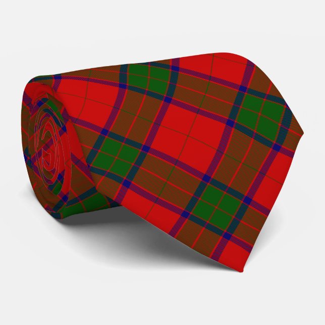 Robertson tartan rot kariert krawatte (Gerollt)