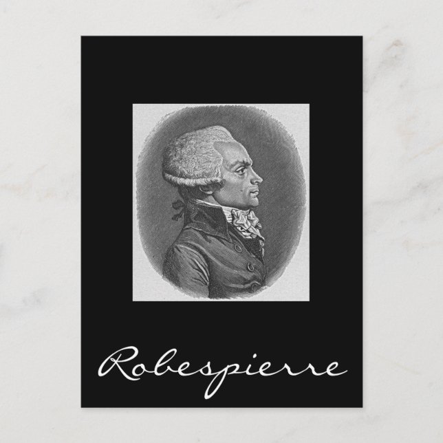 Robespierre Postkarte (Vorderseite)