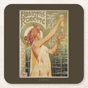 Robette Wermut-Anzeige-Plakat Rechteckiger Pappuntersetzer
