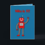 Robi die Retro Roboter-Kindergeburtstag-Karte Karte<br><div class="desc">Robi der Retro Roboter - er ist freundlich und für Geburtstagskarte eines Jungen perfekt! Ich mag die blauen Hintergründe, aber experimentiere mit anderen Farben zum Anzug Ihr Geschmack! Der Junge wird nicht Mike oder gealterte 10? angerufen! Ändern Sie den Text und den Schriftart zum Sitz! Ich schuf einen Schatteneffekt mit...</div>