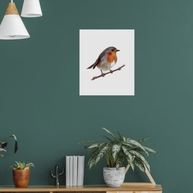 Robin Bird (Erithacus Rubecula) Poster (Wohnzimmer 1)
