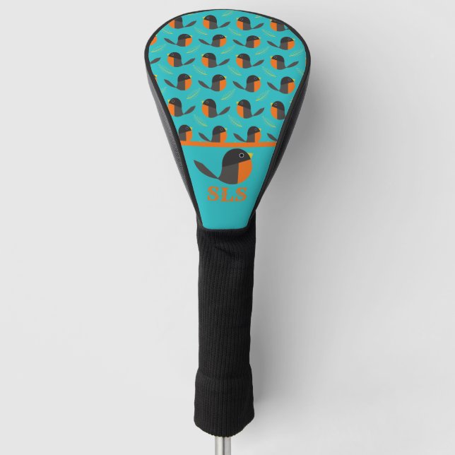 Robin Birds Golf Headcover (Vorderseite)