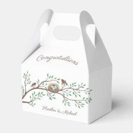 Robin Birds Nest Eggs Spring Baby Dusche Geschenkschachtel