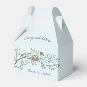 Robin Birds Nest Eggs Spring Baby Dusche Geschenkschachtel