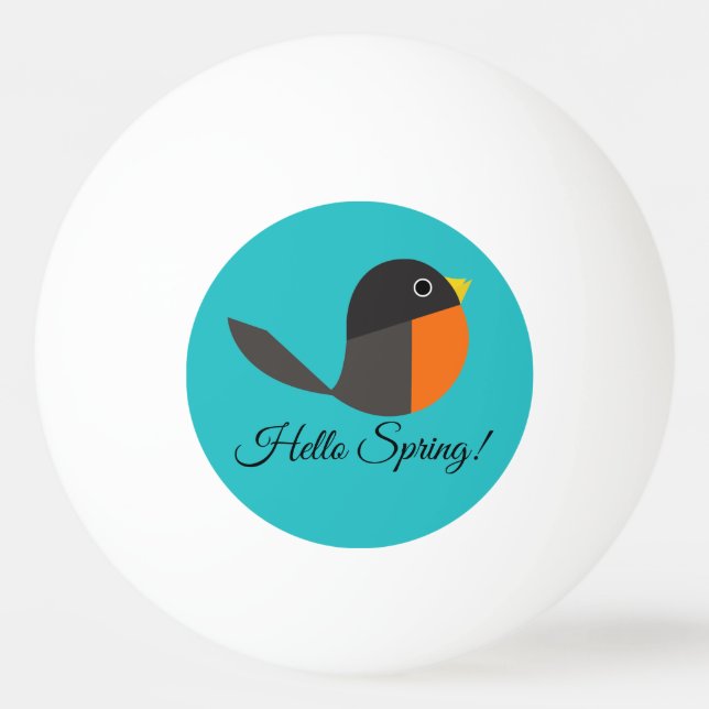 Robin Birds Tischtennisball (Vorderseite)