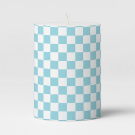 Robin Bleu d'oeuf avec Motif Carré blanc 3" x 4"