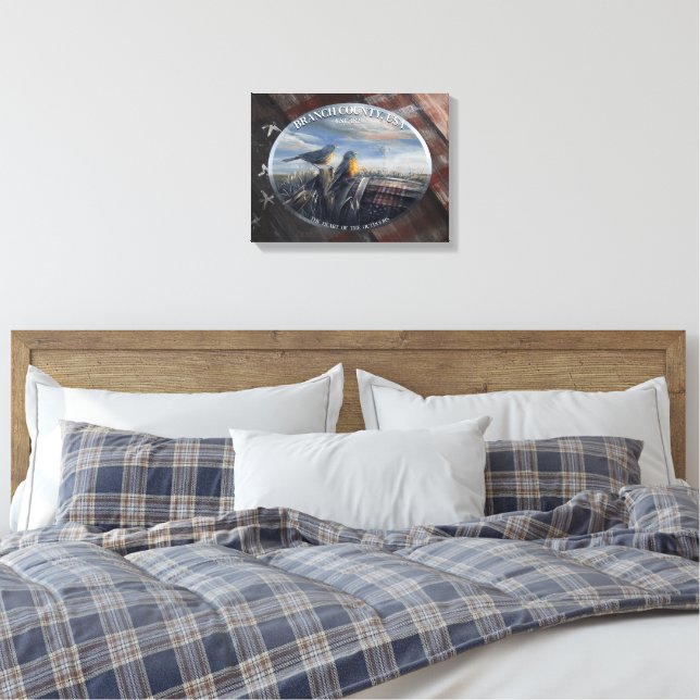 Robin Branch Co. MICH. Leinwanddruck (Insitu (Schlafzimmer))