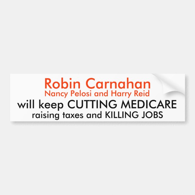 Robin Carnahan, Nancy Pelosi und Harry Reid, wi… Autoaufkleber (Vorne)